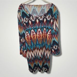 Wrangler Retro Aztec Dress Size XL. Bell sleeves